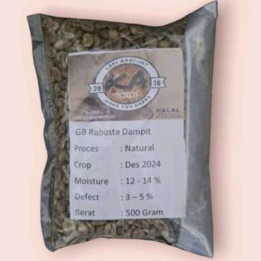 Green Bean(GB)/Biji belum Roasting Robusta Dampit Jawa Timur 500 Gram (1/2 KG)