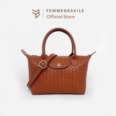 Femmebravile Sling Bag Tas Selempang Wanita Fashion Women Shoulder bag Jennie Gayatri Bag Brown