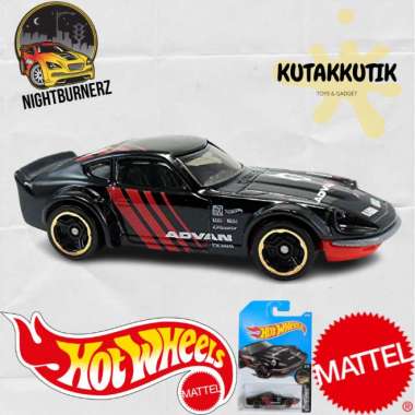 Hot Wheels Nissan Fairlady Z Advan Hitam Nigthburnerz Putih