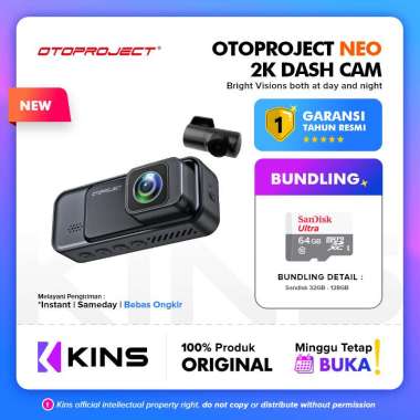 Otoproject CAR DASHCAM NEO 2K + REAR FULL HD CAM DASHCAM MOBIL Neo