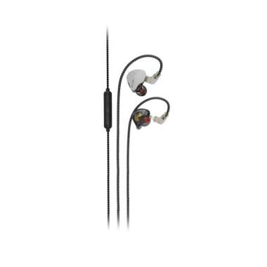Rexus EM100 EM-100 Wired Earphone In Ear Monitor 10mm Dynamic Driver EM 100 IEM with Mic Silver