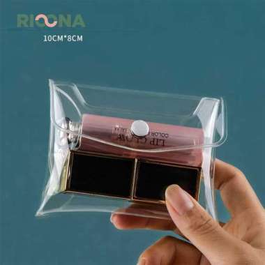 Pouch Kosmetik Transparan Tas Make Up Transparan bahan Mika Tas Kosmetik Transparan Tempat Pensil Te