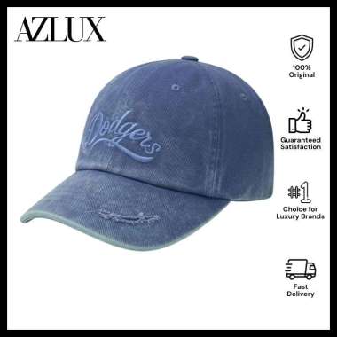 MLB Vintage Cursive Unstructured Ball Cap LOS ANGELES DODGERS - Navy