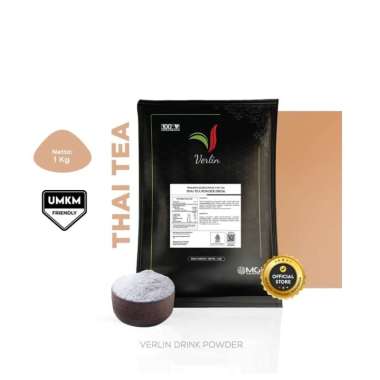 bubuk minuman Verlin drink powder THAI TEA 1kg verlin powder drink thaitea 1kg verlin thai tea