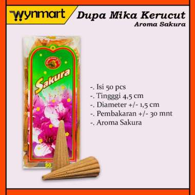 Dupa Tumpeng Mika Kerucut super wangi / Dupa Aromaterapi / Pengharum Ruangan Sakura