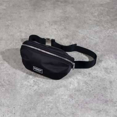 Tas BURBERRY LOGO PATCH NYLON BLACK WAIST BAG 100% ORIGINAL 21X9X15CM