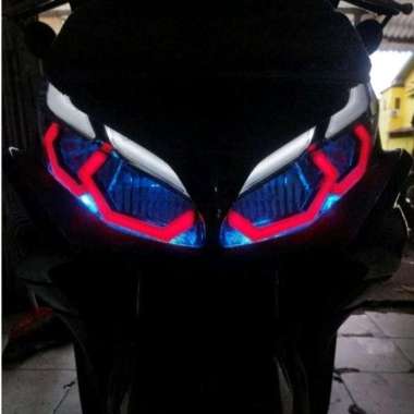 lampu alis HEXAGON aerox 155 new cornted Motor MERAH