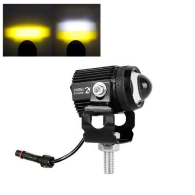 ISUN Lampu Tembak Laser Mini Projie MPD2 Pro Series dengan Kipas Pendingin DC9-36V/20W Lo-Kuning Hi-