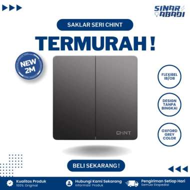 Chint Saklar Seri NEW2M Oxford Grey