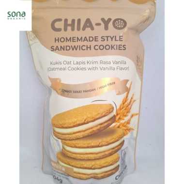 Chiayo Cookies Sandwich Vanilla / Vanilla Cookies Sandwich 104 gr - Chiayo