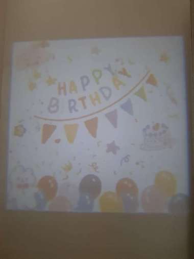 Proyektor Happy Birthday dekorasi / Proyektor mini portable HBD - 22 22