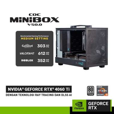 COC MINI BOX V50.0 - Paket PC Rakitan Mini GeForce RTX 4060 Ti