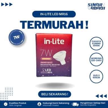 Inlite LED MR16 GU5.3 3000K (Kuning) 7W