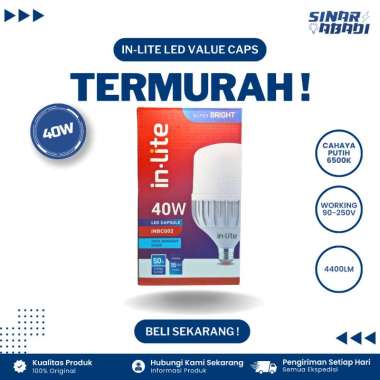 Inlite LED Value Capsule INBC002 E27 6500K (Putih) 40W