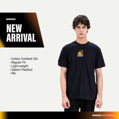 Erigo T-Shirt Gavin Black - Kaos Unisex S