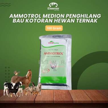 Penghilang Bau Kotoran Ayam Kambing Sapi Ammotrol 100Gr Medion