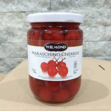 Cherry merah tangkai wilmond 375gr-Buah ceri segar