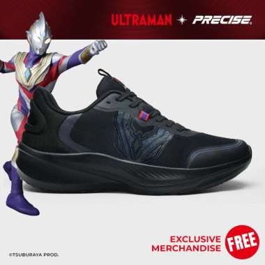 Precise Ultraman Trigger Sepatu Sneakers Pria - Black 44