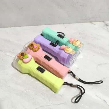 Senter Mini LED Capybara Labubu Flash Light / Mini Portable Flashlight Flash Light Kapibala Kapibara