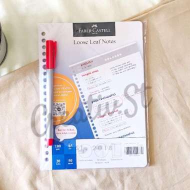 Faber Castell Faber-Castell Loose Leaf Isi Binder Notes A5 Catatan Sekolah 50 Lembar - UK A5 UK A5 -
