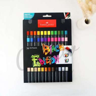 Faber Castell Faber-Castell Oil Pastel 12 24 Warna Crayon Black Edition Series BLACK OIL 36