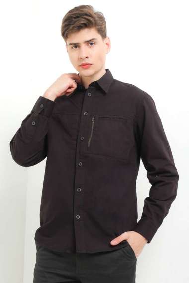 Cardinal Kemeja Lengan Panjang Pria C2904J01A Black XL