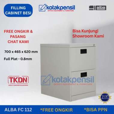 Filing Cabinet ALBA FC 112 2 laci -Filling Cabinet Lemari File besi 2 laci - Free Ongkir