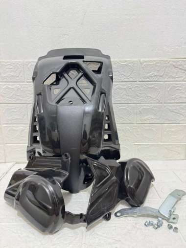 Tutup Cover Mesin CRF 150 Pelindung Tutup Guard Mesin CRF Hitam Pnp