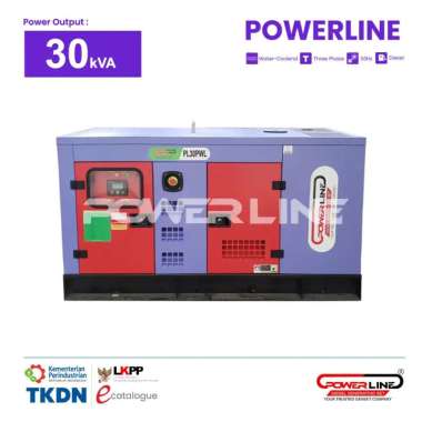 Genset Silent POWERLINE PL30PWL | Diesel 30 kVa 24000 Watt