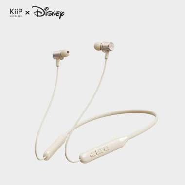 KiiP x Disney TWS QSQ6 Sport Bluetooth Earphone Wireless Headset Handsfree Disney Beige