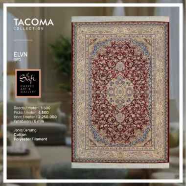 Karpet Lantai Persian Iran Premium Klasik Tacoma ELVN 100x150 Red