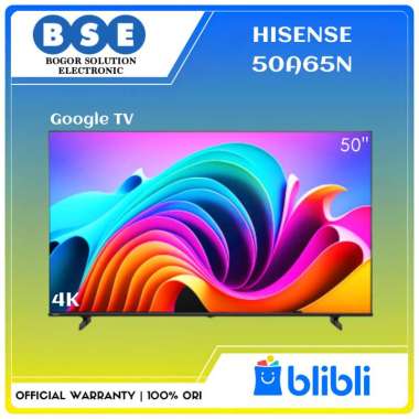 Hisense tv 50 Inch 50A65N Hisense Google tv 50A65 4K [RESMI]