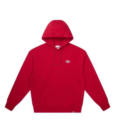 DICKIES - Men's French Terry Hoodie - Jaket Hoodie Pria ENGLISH RED L