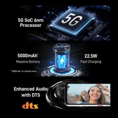 Handphone HP nubia Focus 2 5G ROM 256GB RAM 20 GB (8+12 GB) Smartphone Kamera AI 108 MP Layar 6.7" 1