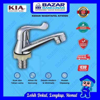 Kia - Keran Kran Washtafel Wastafel Tap Kf 10100 Kf10100