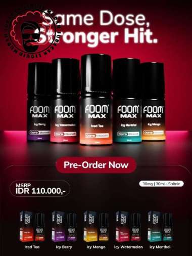 Foom Max Icy Series Salt Nic Liquid 30ml 30mg Saltnic by Foom Icy Honeydew Max