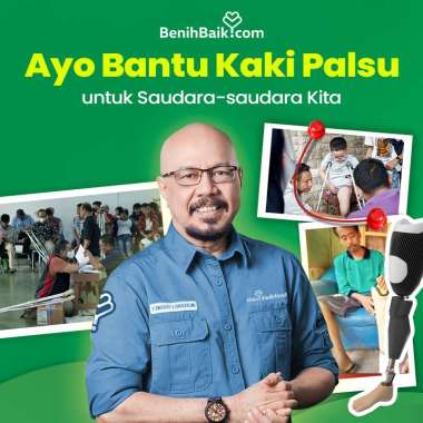 Benihbaik.com Donasi Gerakan Seribu Kaki Palsu Gratis 100000