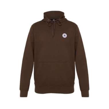 Jaket Pria Hoodie Converse Go To Chuck Taylor Patch Full-Zip - Bear Nap Brown (CONMJ5114202700) Orig