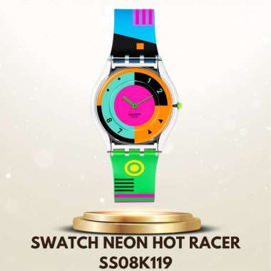 Swatch SS08K119 Neon Hot Racer - Jam Tangan Swatch Unisex Original