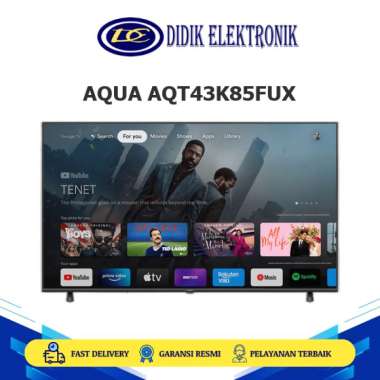 AQUA AQT43K85FUX GOOGLE TV 43 INCH 4K HDR BEZEL LESS CHROMECAST BUILT-IN