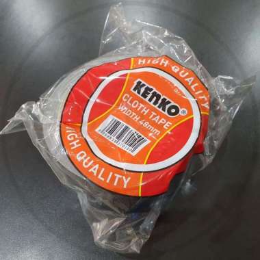 KENKO Plakban Lakban Hitam Cloth Tape 48Mm Red Core 48MM Kenko