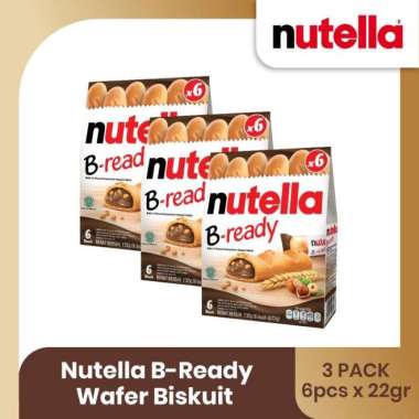 Nutella B-Ready Wafer Biskuit 132gr - TRIPLEPACK