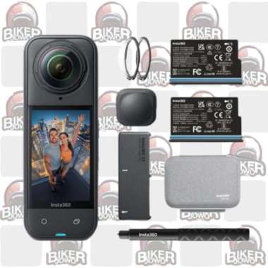 Insta360 X5 Motorcycle Action Camera Kit Bracket Holder Set Cam Insta 360 X5 ESSENTIAL BUNDLE