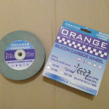 Batu Gerinda Duduk 6 Inch Orange Batu Poles Batu Akik Batu Gerinda Hijou 6 Inch Grit 100