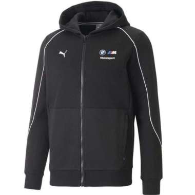 PUMA Jaket Kasual Pria Bmw Mms Hdd Sweat Jkt Black 538131 01 Xs