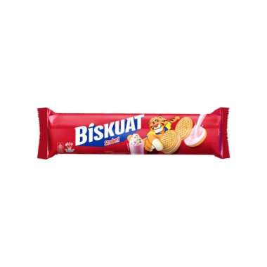 Biskuat Biskuit Sandwich Strawberry 105 gr