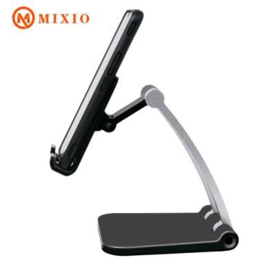 MIXIO Q9 Holder Hp Full Stainless Folding Mobile Phone Desktop Stand