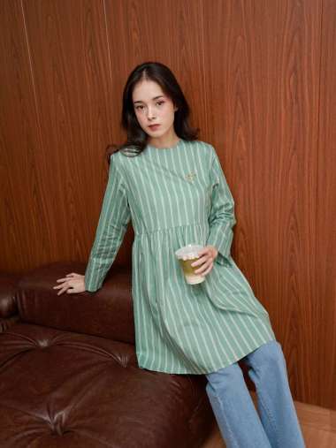 Ederra Elea Tunik / Atasan Wanita / Tunik Wanita L/XL Lichen