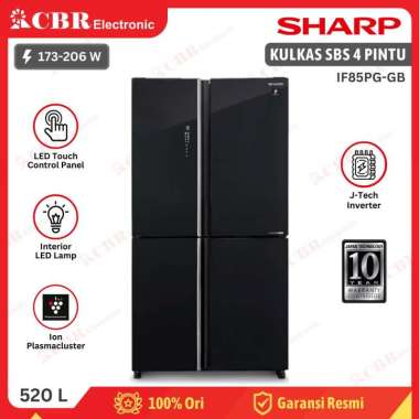 Kulkas SHARP Side By Side 4 Pintu SJ-IF85PG-GB (Inverter) 520 L