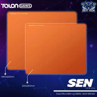 TALONGAMES SEN Soft Rubber Base Gaming Mousepad Artisan Type-99 Clone (Control) L ORANGE